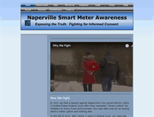 Tablet Screenshot of napervillesmartmeterawareness.org